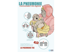 Pneumonia Education - African Muslim French - Caregiver Poster